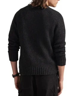 Polo Ralph Lauren Marled Wool-Blend Sweater in Charcoal