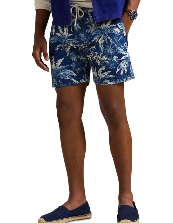 Polo Ralph Lauren Palm Island Swim Trunk 7.25-Inch in Blue