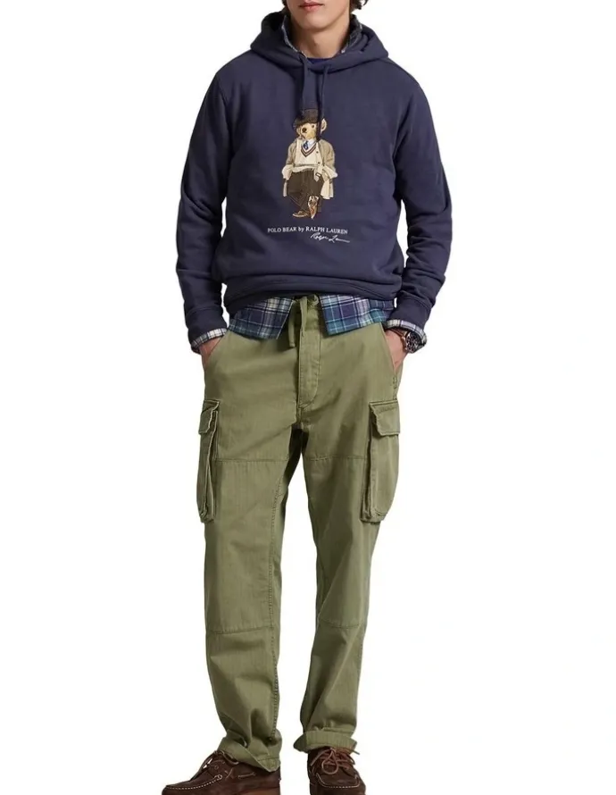 Polo Ralph Lauren Polo Bear Fleece Hoodie in Blue