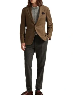 Polo Ralph Lauren Polo Modern Fit Herringbone Sport Coat in Brown