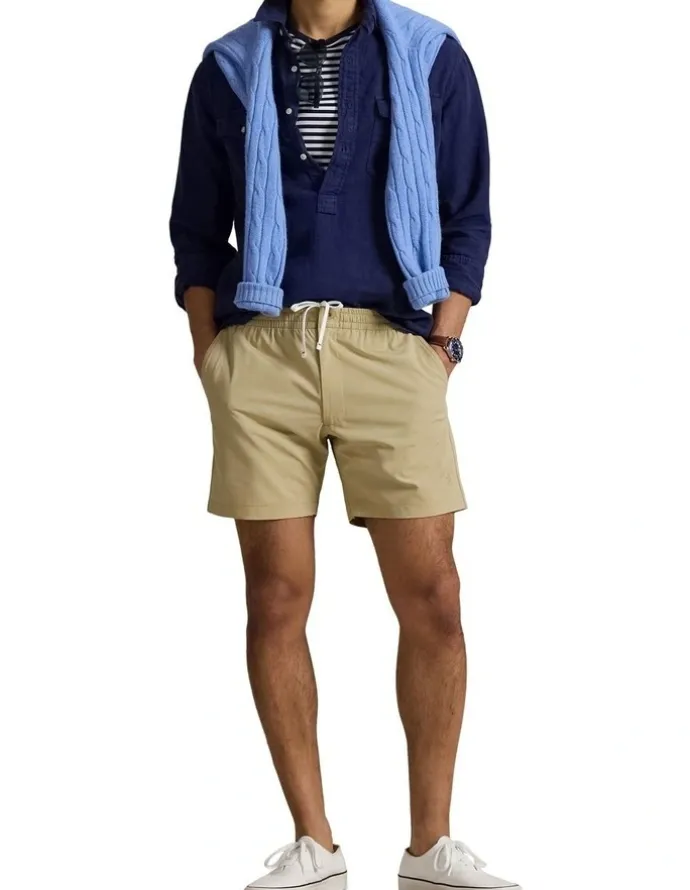 Polo Ralph Lauren Polo Prepster Swim Trunk in Beige
