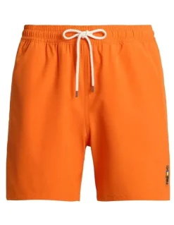 Polo Ralph Lauren Traveler Polo Bear Swim Trunk 5.75-Inch in Orange