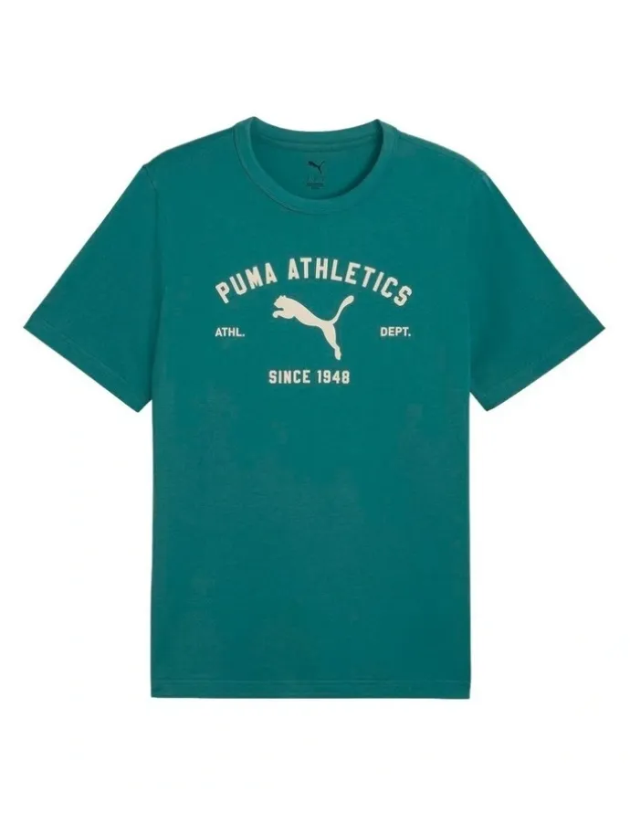 Puma Class Graphic Tee in Emerald Ice