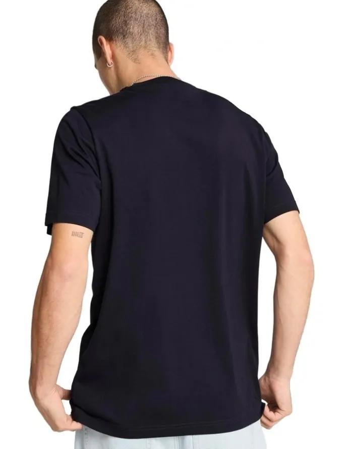 Puma Ess Small Logo Tee in Navy
