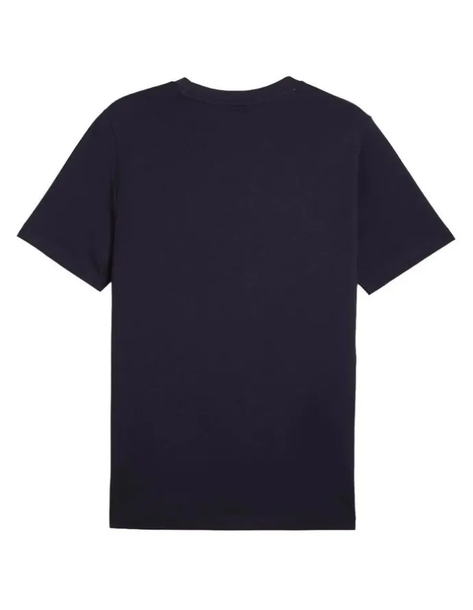 Puma Ess Small Logo Tee in Navy