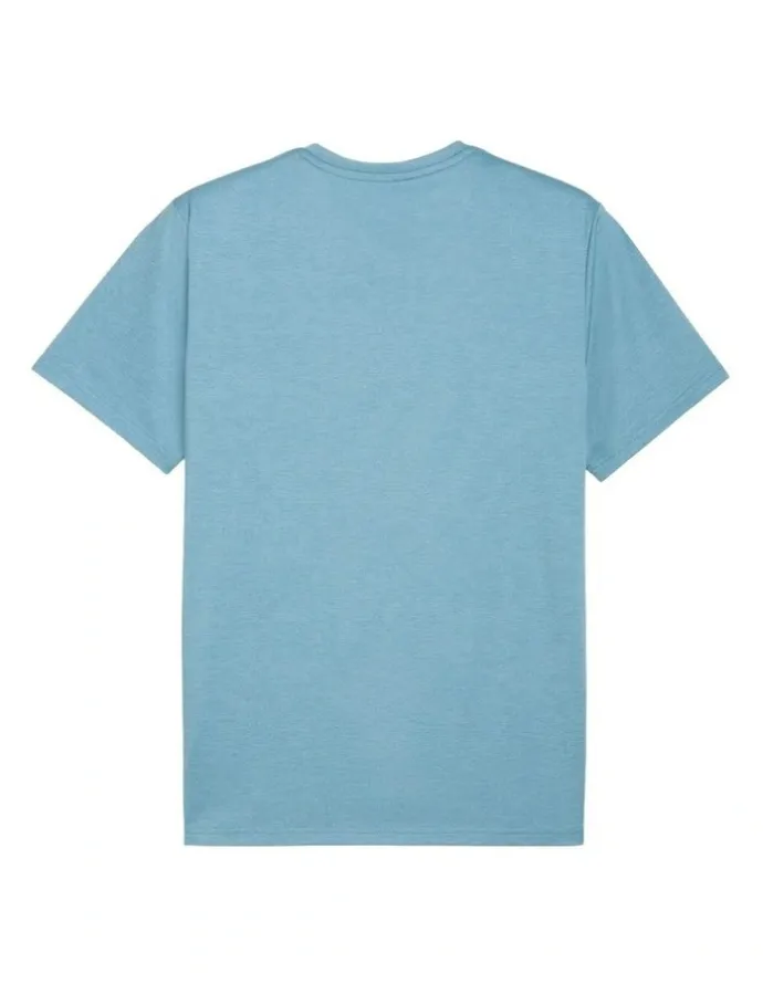 Puma Essentials Heather Cat Tee in Baltic Sea Blue Heat