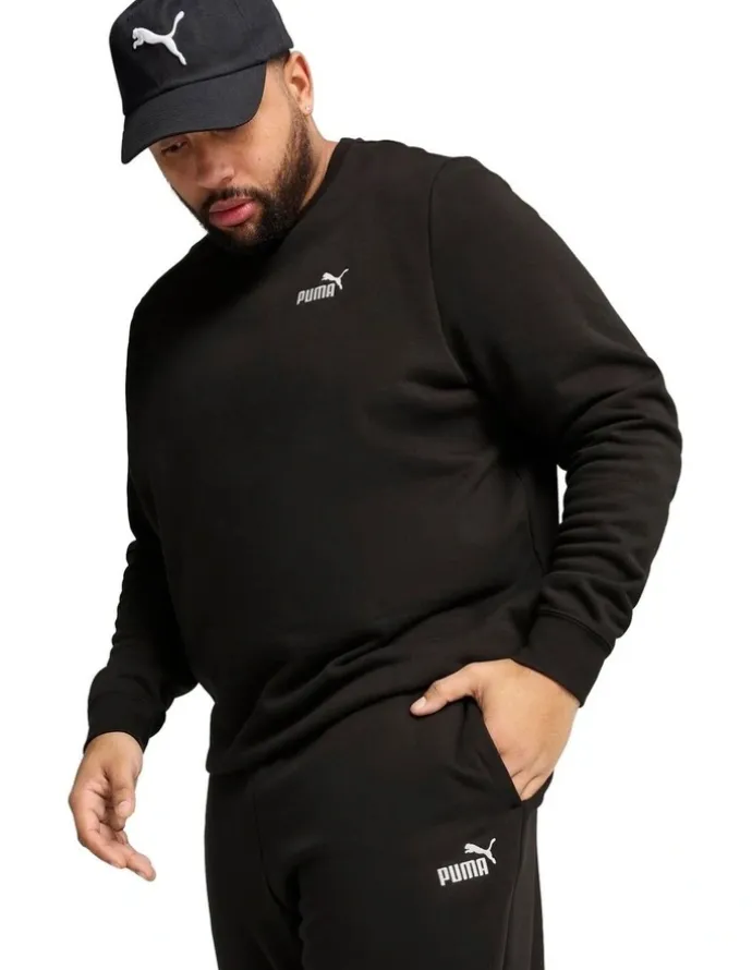 Puma Essentials No. 1 Logo Sweatpants in Black