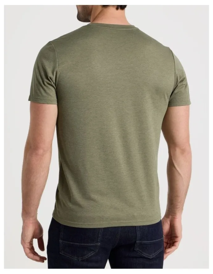 Puma M Tad Ess Heather Cat Tee in Loden Green