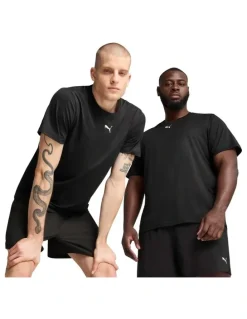 Puma M Tad Essentials Heather Cat Tee in Black