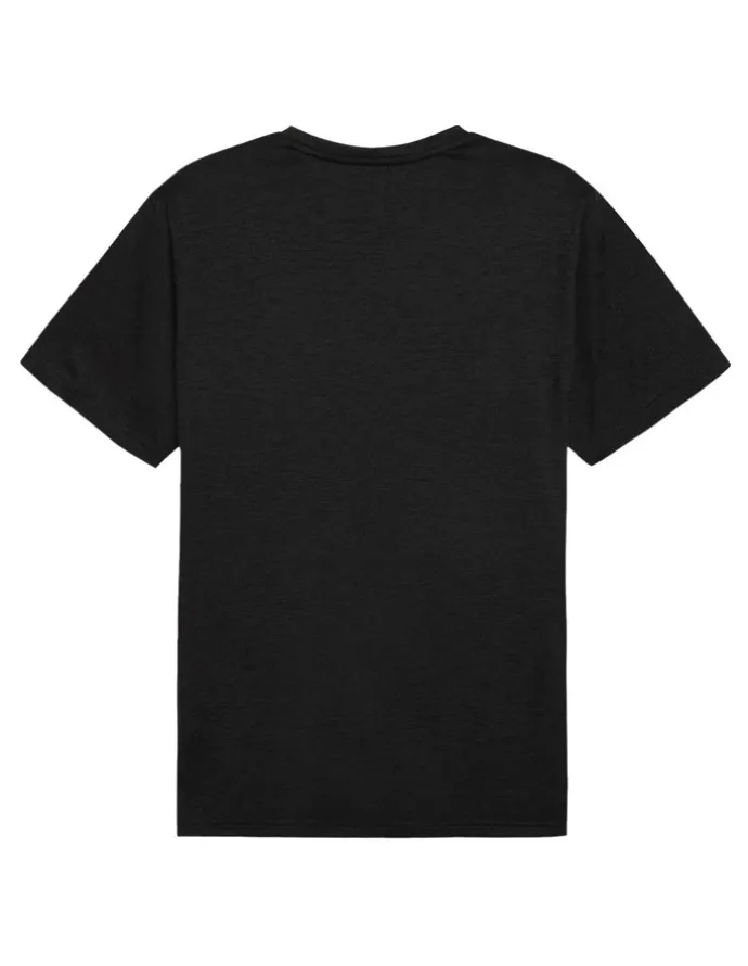Puma M Tad Essentials Heather Cat Tee in Black