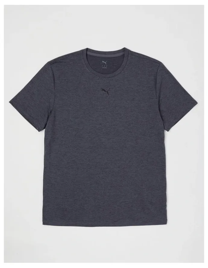 Puma Tad Essentials Heather Cat Tee M in Grey