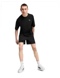 Puma Wardrobe Ess Boxy Tee in Black