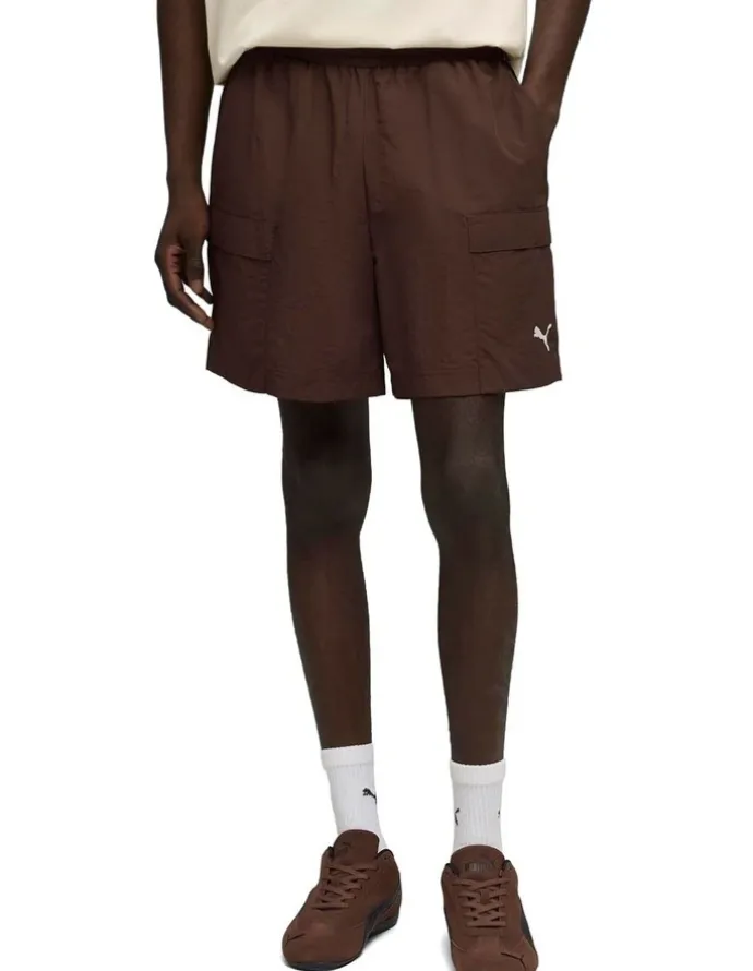 Puma Wardrobe Ess Relaxed Cargo Shorts 6 Wv in Brown