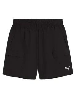 Puma Wardrobe Ess Relaxed Cargo Shorts 6 Wv in Black