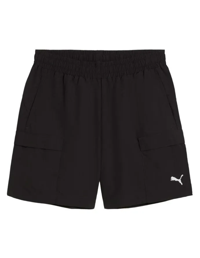 Puma Wardrobe Ess Relaxed Cargo Shorts 6 Wv in Black