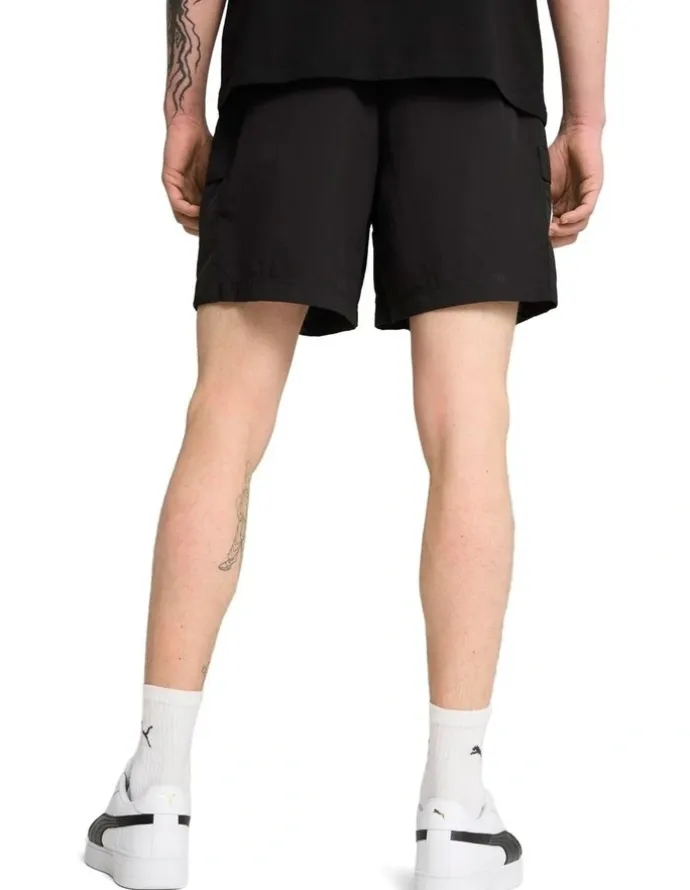 Puma Wardrobe Ess Relaxed Cargo Shorts 6 Wv in Black