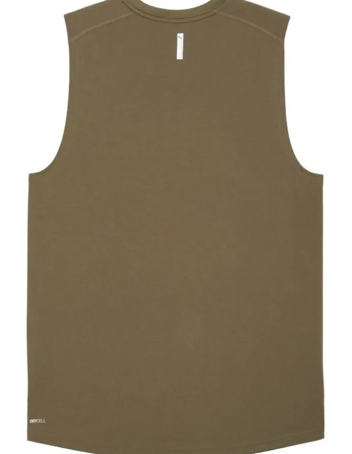 Puma M Pwrtrain Sleeveless Tee in Green