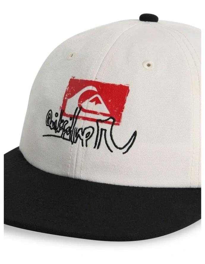 Quiksilver Affected Snapback Cap in White