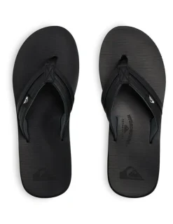 Quiksilver Carver Thongs in Black