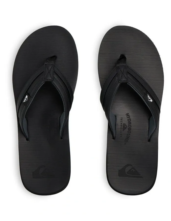 Quiksilver Carver Thongs in Black