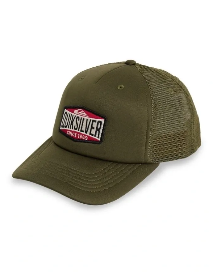 Quiksilver Decades Foam Trucker Cap Grape Leaf