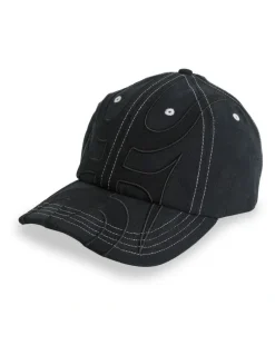 QUIKSILVER Drifter 6 Panel Mercury Trident Cap in Black