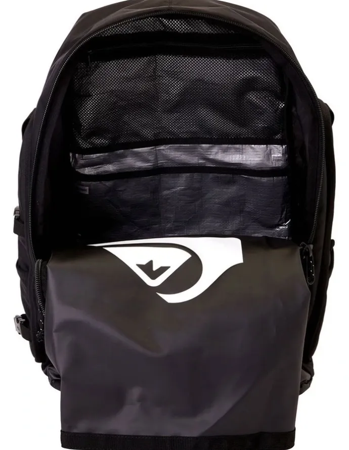 Quiksilver Fetchy 43L Large Surf Backpack in Black