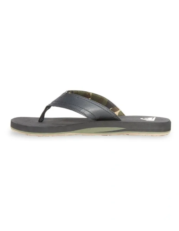 Quiksilver Island Oasis Thongs in Blk/Cam/Mult