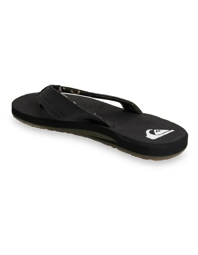 Quiksilver Island Oasis Thongs in Blk/Cam/Mult