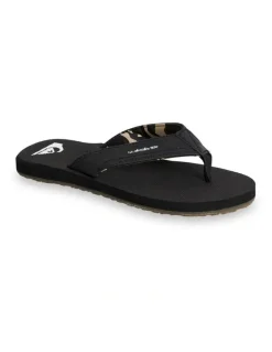 Quiksilver Island Oasis Thongs in Blk/Cam/Mult