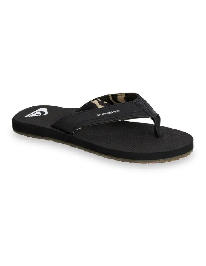 Quiksilver Island Oasis Thongs in Blk/Cam/Mult
