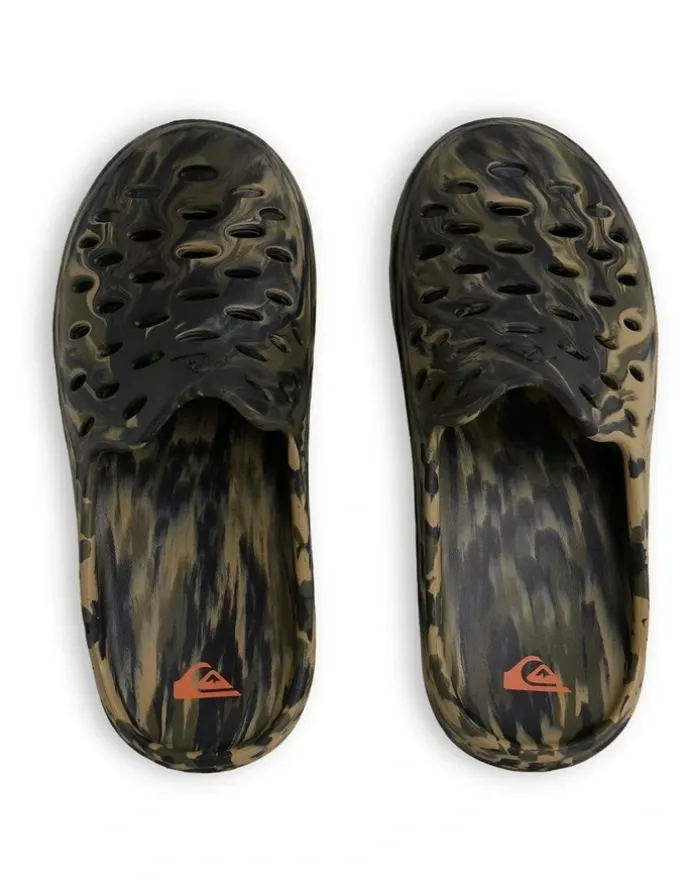 Quiksilver Makua Mule Sandals Army Green/Black/Camo