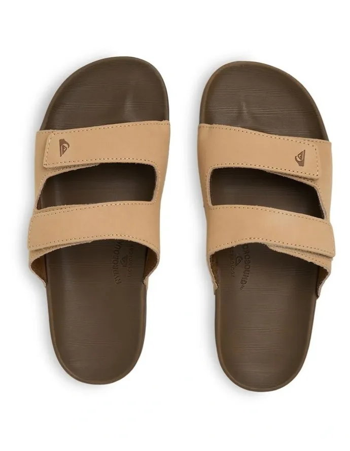 Quiksilver Sunset Slides in Tan