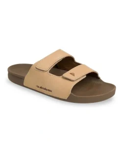 Quiksilver Sunset Slides in Tan