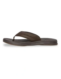 Quiksilver Travel Thongs in Brown