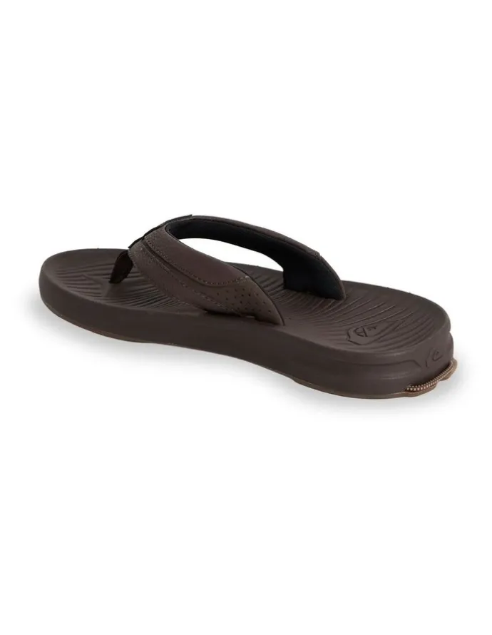 Quiksilver Travel Thongs in Brown