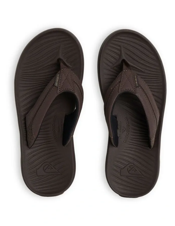 Quiksilver Travel Thongs in Brown