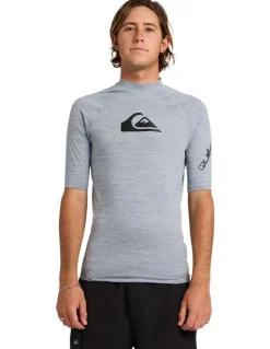 Quiksilver All Time Rash Vest in Grey