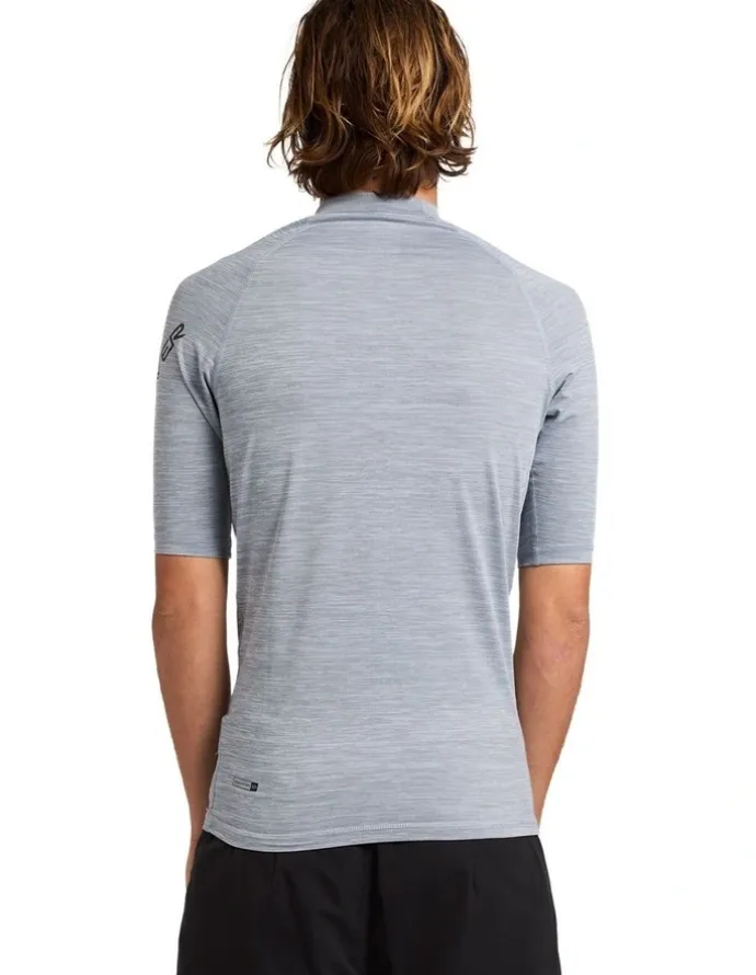 Quiksilver All Time Rash Vest in Grey