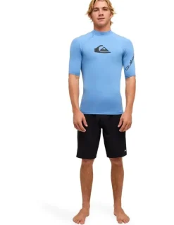 Quiksilver All Time Short Sleeve Rash Vest Riviera