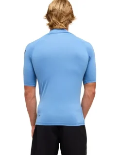 Quiksilver All Time Short Sleeve Rash Vest Riviera