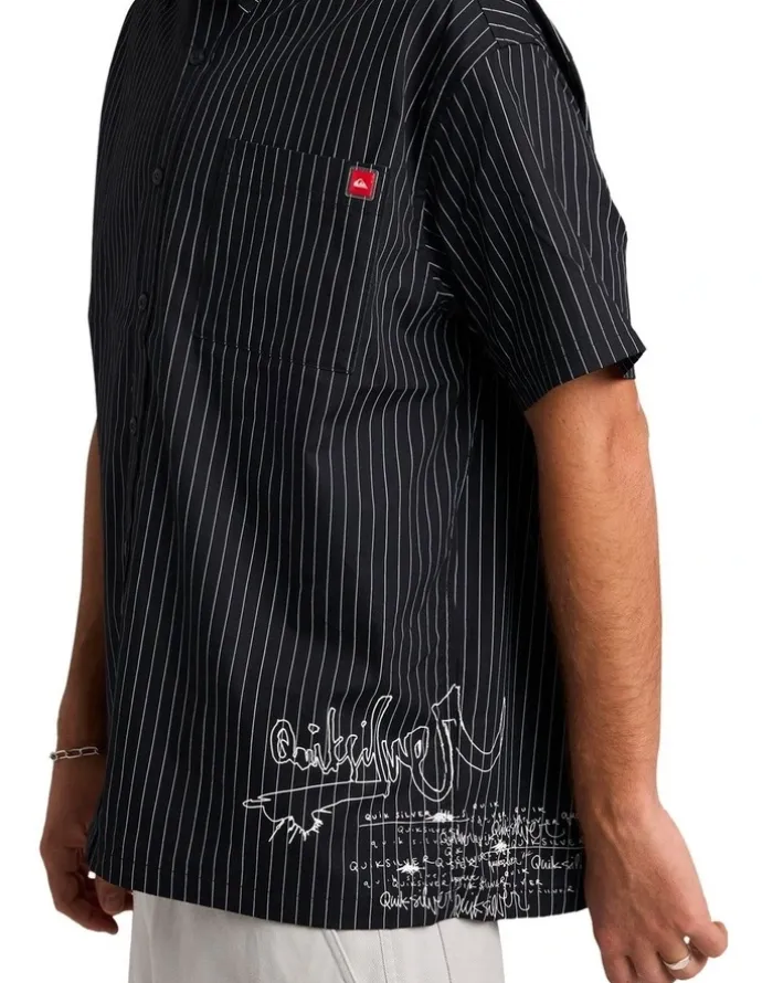 Quiksilver Altered Short Sleeve Shirt Black