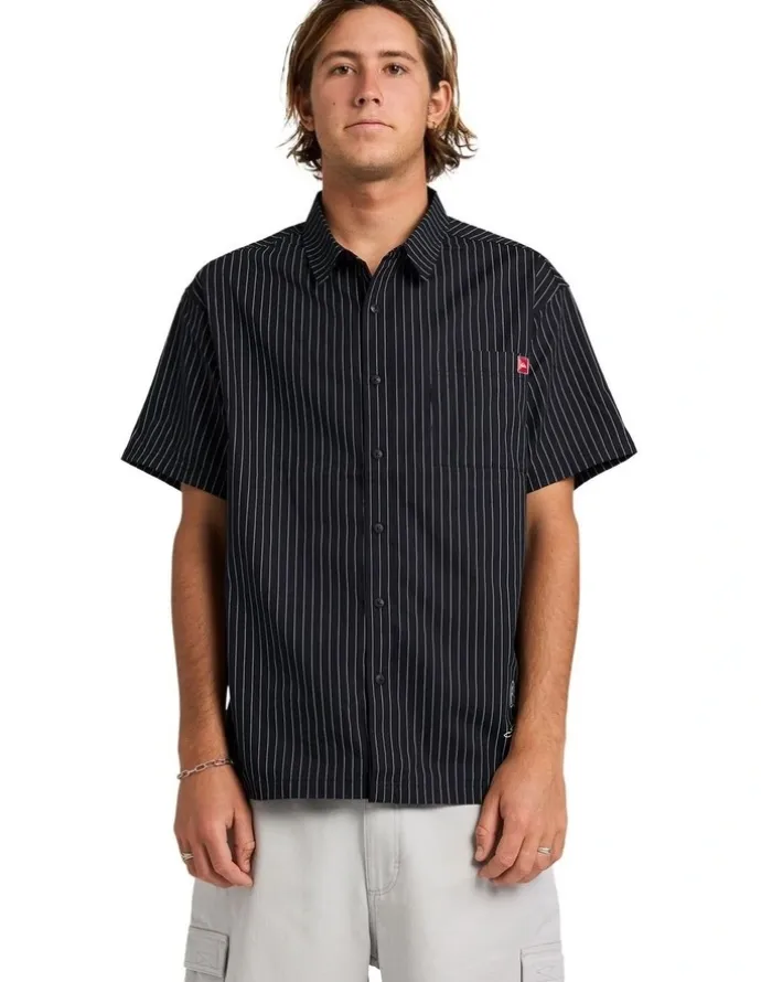 Quiksilver Altered Short Sleeve Shirt Black