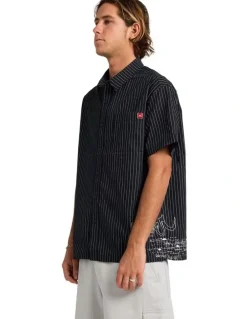 Quiksilver Altered Short Sleeve Shirt Black
