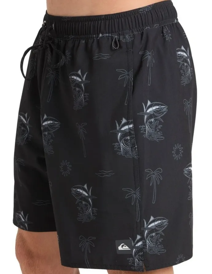 Quiksilver Atoll Volley Swim Shorts 18" in Black