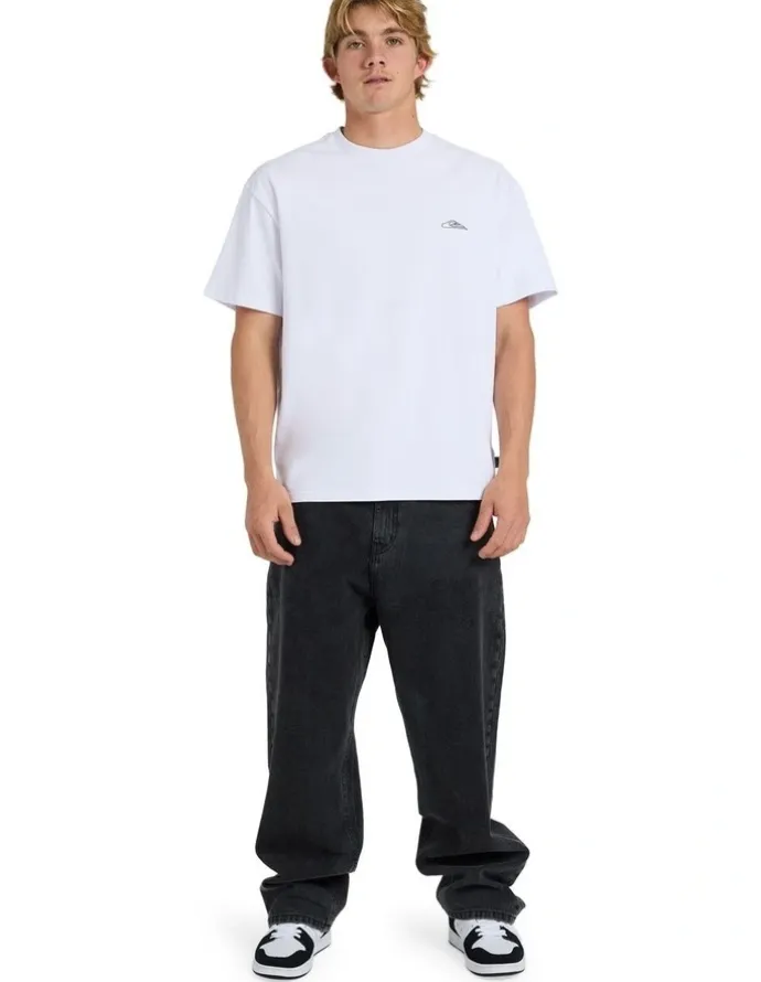 Quiksilver Baggy Denim Pants Black Black Used