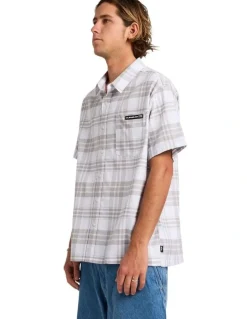 Quiksilver Campaign Short Sleeve Shirt Bone White