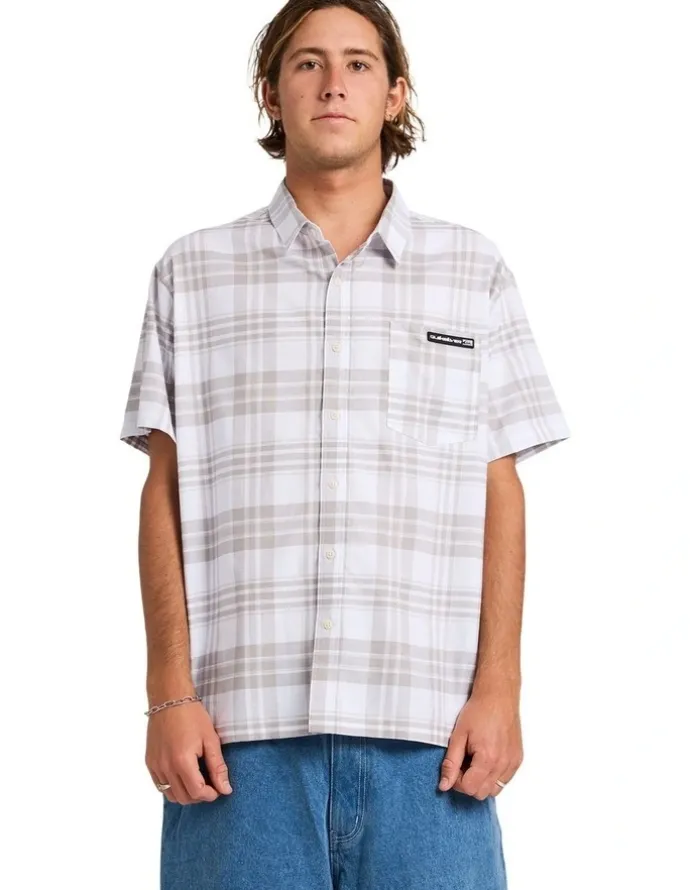 Quiksilver Campaign Short Sleeve Shirt Bone White