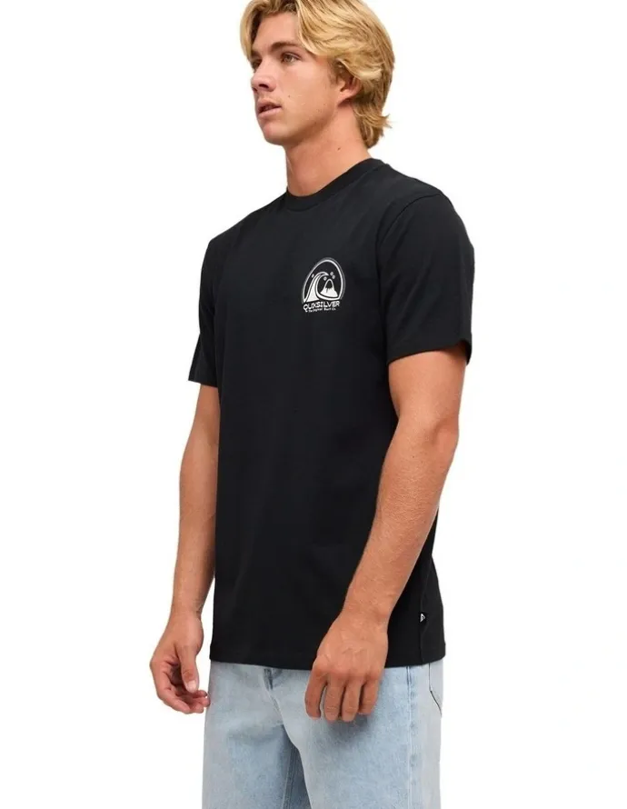 Quiksilver Clean Circle T-Shirt In Black