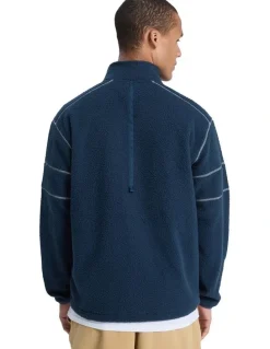 Quiksilver Clean Coast Fleece Jacket in Dark Navy